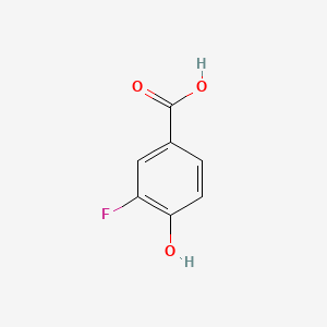 molecular formula C7H5FO3 B1214506 3-氟-4-羟基苯甲酸 CAS No. 350-29-8