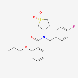 N-(1,1-dioxidotetrahydrothiophen-3-yl)-N-(4-fluorobenzyl)-2-propoxybenzamide