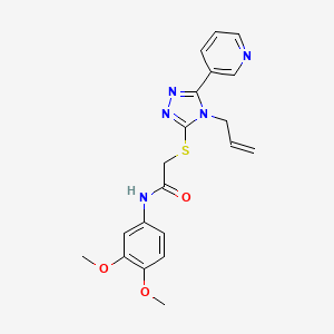 N-(3,4-dimethoxyphenyl)-2-{[4-(prop-2-en-1-yl)-5-(pyridin-3-yl)-4H-1,2,4-triazol-3-yl]sulfanyl}acetamide