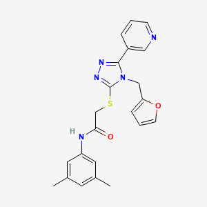 N-(3,5-dimethylphenyl)-2-{[4-(furan-2-ylmethyl)-5-(pyridin-3-yl)-4H-1,2,4-triazol-3-yl]sulfanyl}acetamide