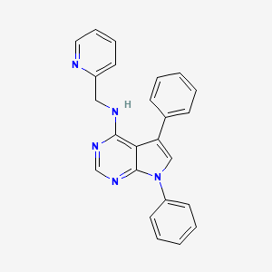 (5,7-Diphenylpyrrolo[3,2-e]pyrimidin-4-yl)(2-pyridylmethyl)amine