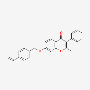 7-[(4-ethenylbenzyl)oxy]-2-methyl-3-phenyl-4H-chromen-4-one