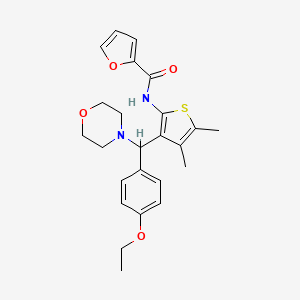 N-{3-[(4-ethoxyphenyl)(morpholin-4-yl)methyl]-4,5-dimethylthiophen-2-yl}furan-2-carboxamide