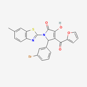 5-(3-Bromophenyl)-4-(2-furylcarbonyl)-3-hydroxy-1-(6-methylbenzothiazol-2-yl)-3-pyrrolin-2-one