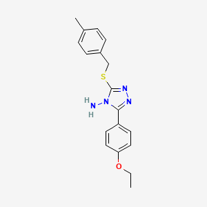 5-(4-Ethoxyphenyl)-3-[(4-methylphenyl)methylthio]-1,2,4-triazole-4-ylamine