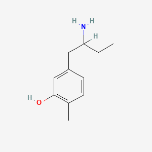 molecular formula C11H17NO B1214549 5-(2-Aminobutyl)-2-methylphenol CAS No. 22173-84-8