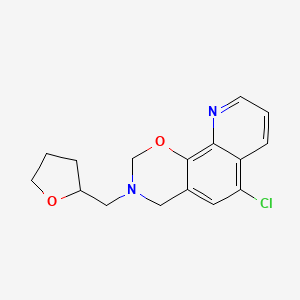 6-chloro-3-(tetrahydrofuran-2-ylmethyl)-3,4-dihydro-2H-[1,3]oxazino[5,6-h]quinoline