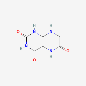molecular formula C6H6N4O3 B1214552 7,8-Dihydro-6-hydroxylumazine CAS No. 29745-56-0