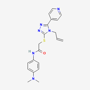 N-[4-(dimethylamino)phenyl]-2-{[4-(prop-2-en-1-yl)-5-(pyridin-4-yl)-4H-1,2,4-triazol-3-yl]sulfanyl}acetamide