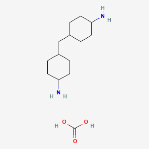 molecular formula C14H28N2O3 B1214557 4,4'-Diaminodicyclohexylmethane carbonate CAS No. 37872-62-1