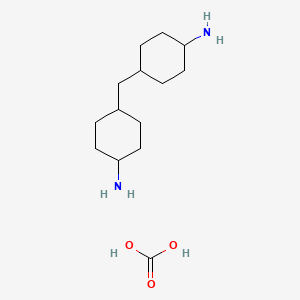 molecular formula C14H28N2O3 B1214557 4,4'-二氨基二环己基甲烷碳酸酯 CAS No. 37872-62-1