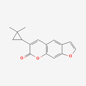 molecular formula C16H14O3 B1214559 Clausindine CAS No. 50886-70-9