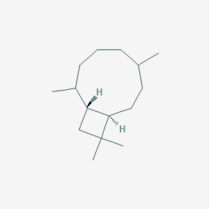 molecular formula C15H28 B1214565 2,6,10,10-Tetramethylbicyclo[7.2.0]undecane CAS No. 20479-00-9