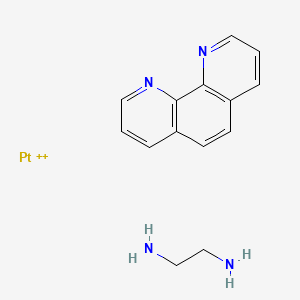 molecular formula C14H16N4Pt+2 B1214567 1,10-Phenanthroline-platinum(II)-ethylenediamine CAS No. 54831-91-3