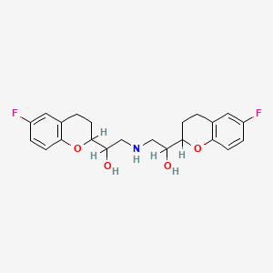 molecular formula C22H25F2NO4 B1214574 奈必洛尔 CAS No. 99200-09-6