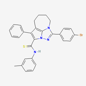 molecular formula C29H25BrN4S B12145799 C29H25BrN4S 