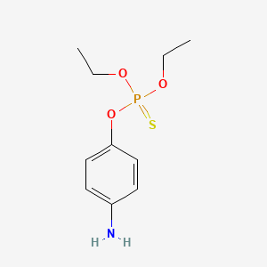 molecular formula C10H16NO3PS B1214581 氨基甲基氧磷 CAS No. 3735-01-1
