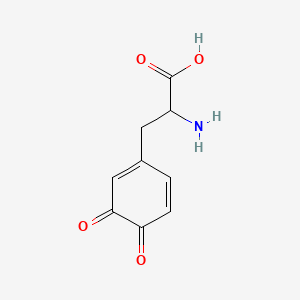 molecular formula C9H9NO4 B1214582 L-dopaquinone CAS No. 4430-97-1