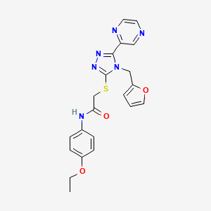 N-(4-ethoxyphenyl)-2-{[4-(furan-2-ylmethyl)-5-(pyrazin-2-yl)-4H-1,2,4-triazol-3-yl]sulfanyl}acetamide