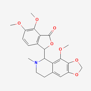 molecular formula C22H23NO7 B1214587 Gnoscopine CAS No. 6035-40-1