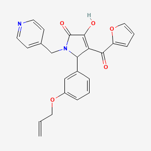 5-(3-Allyloxy-phenyl)-4-(furan-2-carbonyl)-3-hydroxy-1-pyridin-4-ylmethyl-1,5-dihydro-pyrrol-2-one