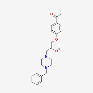 3-(4-Benzylpiperazinyl)-1-(4-propionylphenoxy)propan-2-ol