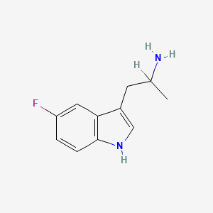 molecular formula C11H13FN2 B1214598 5-Fluoro-alpha-methyltryptamine CAS No. 712-08-3