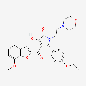 5-(4-Ethoxyphenyl)-3-hydroxy-4-[(7-methoxybenzo[d]furan-2-yl)carbonyl]-1-(2-mo rpholin-4-ylethyl)-3-pyrrolin-2-one