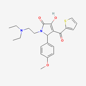 1-[2-(Diethylamino)ethyl]-3-hydroxy-5-(4-methoxyphenyl)-4-(2-thienylcarbonyl)-3-pyrrolin-2-one