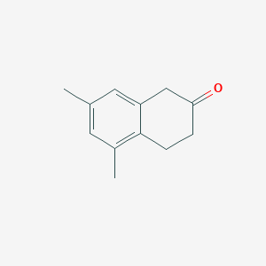 molecular formula C12H14O B121461 5,7-ジメチル-2-テトラロン CAS No. 150331-48-9