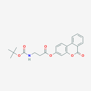 6-oxo-6H-benzo[c]chromen-3-yl N-(tert-butoxycarbonyl)-beta-alaninate