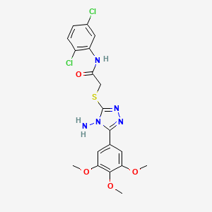 2-[4-amino-5-(3,4,5-trimethoxyphenyl)(1,2,4-triazol-3-ylthio)]-N-(2,5-dichloro phenyl)acetamide