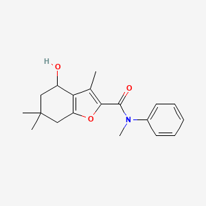 4-hydroxy-N,3,6,6-tetramethyl-N-phenyl-4,5,6,7-tetrahydro-1-benzofuran-2-carboxamide