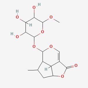 molecular formula C16H22O9 B1214683 Brasosid 