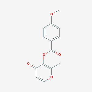 2-methyl-4-oxo-4H-pyran-3-yl 4-methoxybenzoate