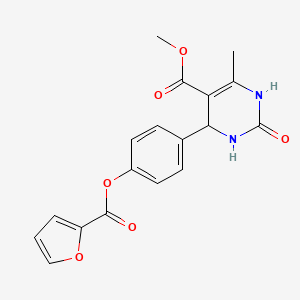 Methyl 4-[4-(furan-2-carbonyloxy)phenyl]-6-methyl-2-oxo-1,2,3,4-tetrahydropyrimidine-5-carboxylate