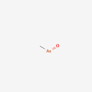 molecular formula CH3AsO B1214708 甲基氧砷烷 CAS No. 593-58-8