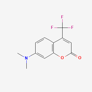 molecular formula C12H10F3NO2 B1214713 2H-1-Benzopyran-2-one, 7-(dimethylamino)-4-(trifluoromethyl)- CAS No. 53518-14-2