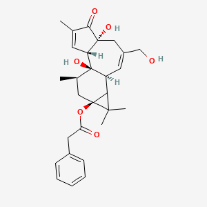 molecular formula C28H34O6 B1214715 12-Deoxyphorbolphenylacetate CAS No. 58821-98-0