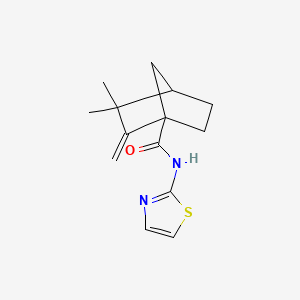 3,3-dimethyl-2-methylidene-N-(1,3-thiazol-2-yl)bicyclo[2.2.1]heptane-1-carboxamide