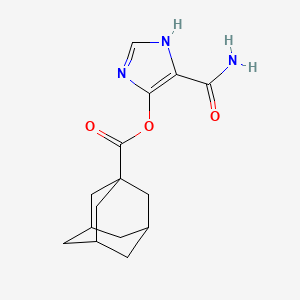 molecular formula C15H19N3O3 B1214725 5-carbamoyl-1H-imidazol-4-yl-1-adamantanecarboxylate CAS No. 66148-57-0