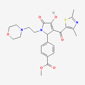 Methyl 4-{3-[(2,4-dimethyl(1,3-thiazol-5-yl))carbonyl]-4-hydroxy-1-(2-morpholi n-4-ylethyl)-5-oxo-3-pyrrolin-2-yl}benzoate