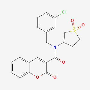 N-(3-chlorobenzyl)-N-(1,1-dioxidotetrahydrothiophen-3-yl)-2-oxo-2H-chromene-3-carboxamide