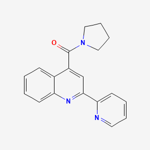 (2-(Pyridin-2-yl)quinolin-4-yl)(pyrrolidin-1-yl)methanone