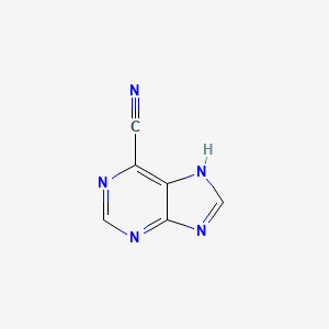 molecular formula C6H3N5 B1214740 6-氰基嘌呤 CAS No. 2036-13-7