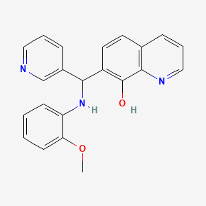 7-{[(2-Methoxyphenyl)amino](pyridin-3-yl)methyl}quinolin-8-ol