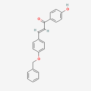 molecular formula C22H18O3 B12147503 (2E)-3-[4-(benzyloxy)phenyl]-1-(4-hydroxyphenyl)prop-2-en-1-one CAS No. 1447848-18-1