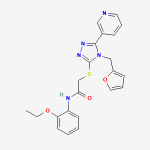 N-(2-ethoxyphenyl)-2-{[4-(furan-2-ylmethyl)-5-(pyridin-3-yl)-4H-1,2,4-triazol-3-yl]sulfanyl}acetamide