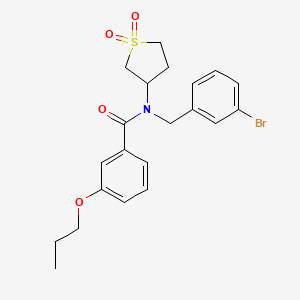 N-(3-bromobenzyl)-N-(1,1-dioxidotetrahydrothiophen-3-yl)-3-propoxybenzamide