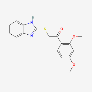 2-(1H-benzimidazol-2-ylsulfanyl)-1-(2,4-dimethoxyphenyl)ethanone